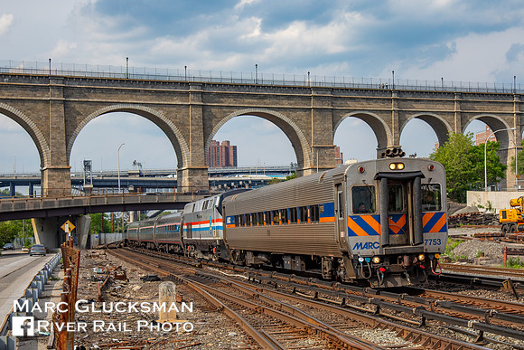 Amtrak Empire Service to Grand Central Terminal, High Bridge, Bronx, New York