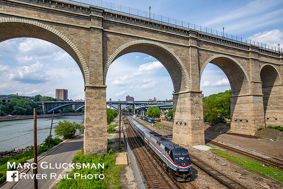 Amtrak Empire Service to Grand Central Terminal, High Bridge, Bronx, New York