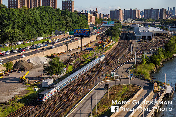Amtrak Empire Service to Grand Central Terminal, High Bridge, Bronx, New York