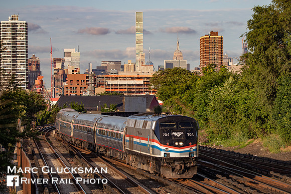 Amtrak Empire Service to Grand Central Terminal, Mott Haven, Bronx, New York