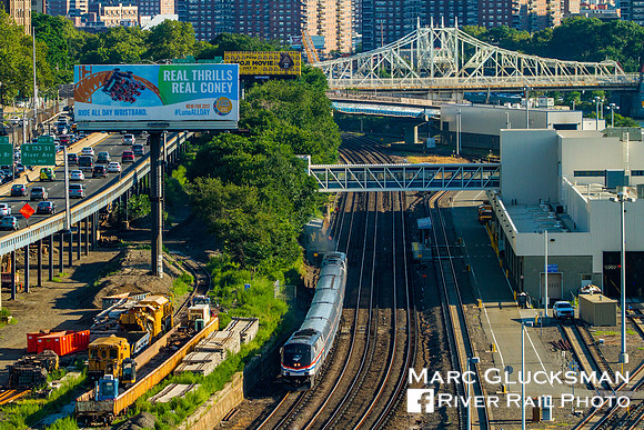 Amtrak Empire Service to Grand Central Terminal, High Bridge, Bronx, New York