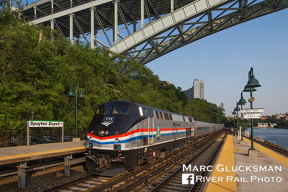 Amtrak Empire Service to Grand Central Terminal, Spuyten Duyvil, Bronx, New York