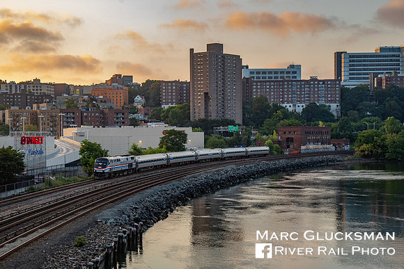 Amtrak Empire Service to Grand Central Terminal, Marble Hill, New York, New York