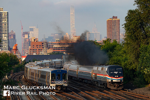Amtrak Empire Service to Grand Central Terminal, Mott Haven, Bronx, New York