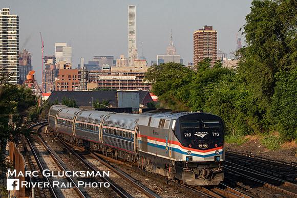 Amtrak Empire Service to Grand Central Terminal, Mott Haven, Bronx, New York