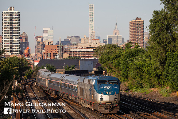 Amtrak Empire Service to Grand Central Terminal, Mott Haven, Bronx, New York