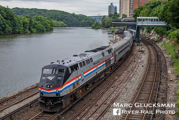 Amtrak Empire Service to Grand Central Terminal, Marble Hill, New York, New York