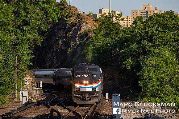 Amtrak Empire Service to Grand Central Terminal, Spuyten Duyvil, New York, New York
