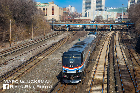 Amtrak Empire Service to Grand Central Terminal, Mott Haven, Bronx, New York