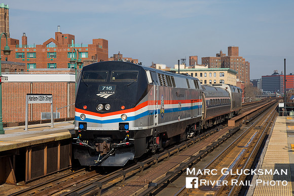 Amtrak Empire Service to Grand Central Terminal, Harlem-125 Street, New York, New York