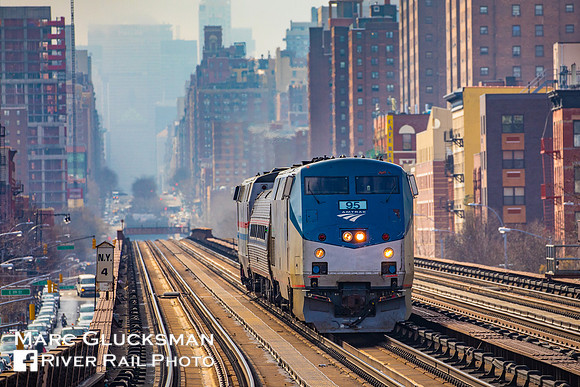 Amtrak Empire Service to Grand Central Terminal, Harlem-125 Street, New York, New York