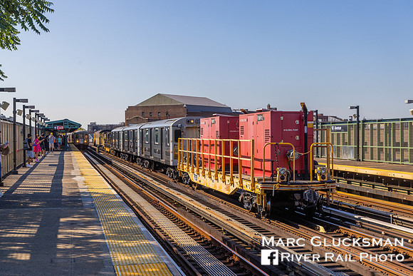 MTA NYCT Subway, PF219 Pump Train, 18 Avenue, Brooklyn, New York