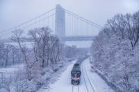 Amtrak Empire Service - George Washington Bridge, New York, New York