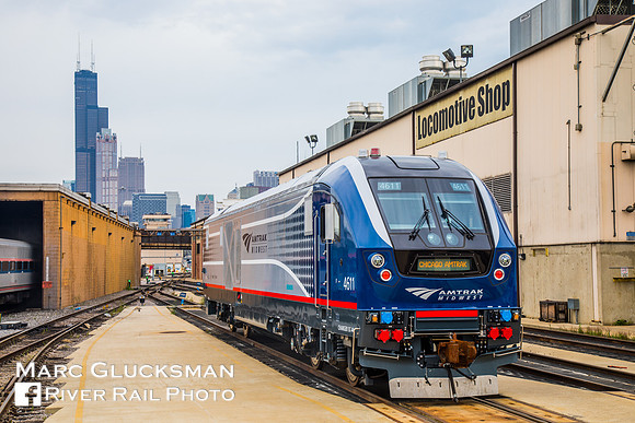 Amtrak Midwest Siemens SC-44 Charger IDTX 4611, Chicago, Illinois