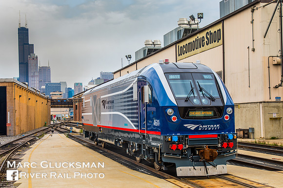 Amtrak Midwest Siemens SC-44 Charger IDTX 4611, Chicago, Illinois