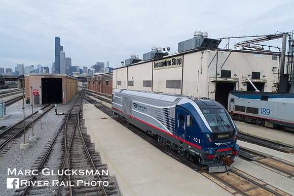 Amtrak Midwest Siemens SC-44 Charger IDTX 4611, Chicago, Illinois