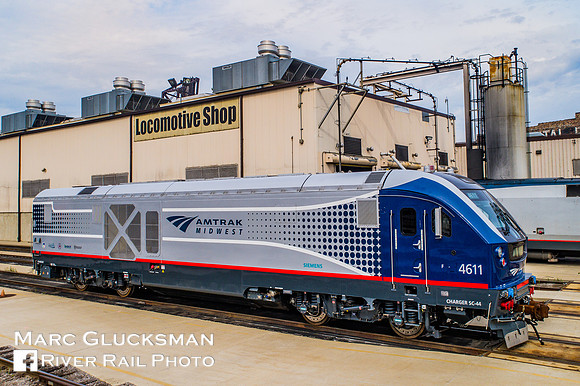 Amtrak Midwest Siemens SC-44 Charger IDTX 4611, Chicago, Illinois