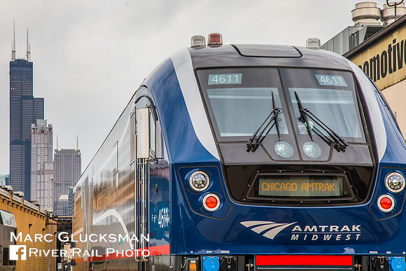 Amtrak Midwest Siemens SC-44 Charger IDTX 4611, Chicago, Illinois