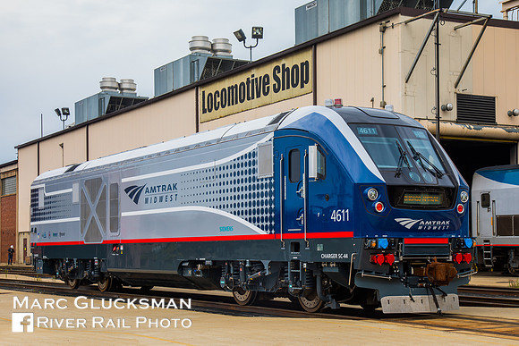 Amtrak Midwest Siemens SC-44 Charger IDTX 4611, Chicago, Illinois