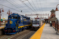 NJ Transit CNJ Railroad 4109 Heritage Engine, Newark, New Jersey