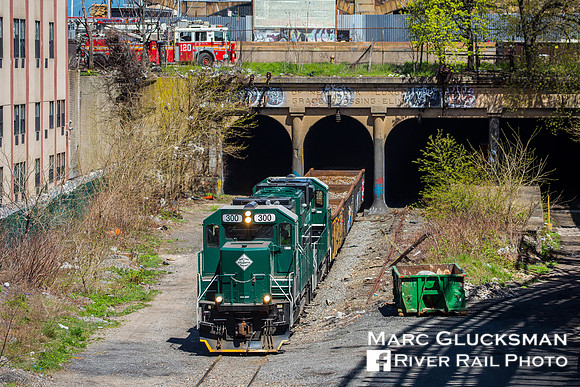 New York & Atlantic Railway NYAR 301 at Bay Ridge Tunnel, Brooklyn, New York
