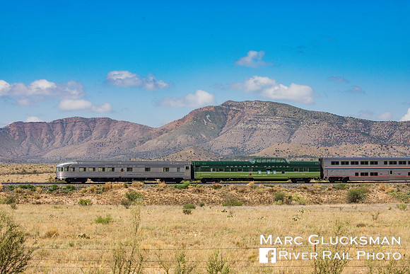 Webb Rail NYC Babbling Brook and NP Dome Sleeper, Marathon, Texas