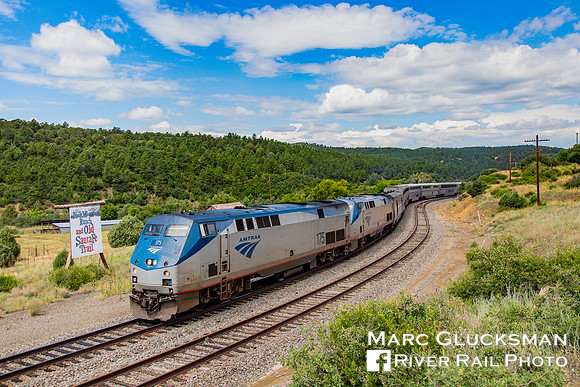 Amtrak Southwest Chief, AMTK 175, Wooten Ranch, Trinidad, Colorado