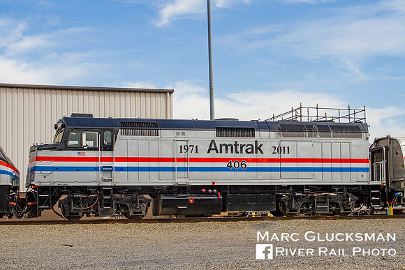 Amtrak 406 F40NPCU, Albany-Rensselaer, New York