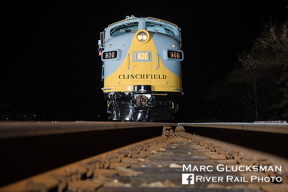 Clinchfield 800, 2017 CSX Santa Train, Shelbiana, Kentucky