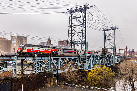 NJTR 4503 (Atlas Model Company 100th Anniversary), Passaic River, Newark, New Jersey
