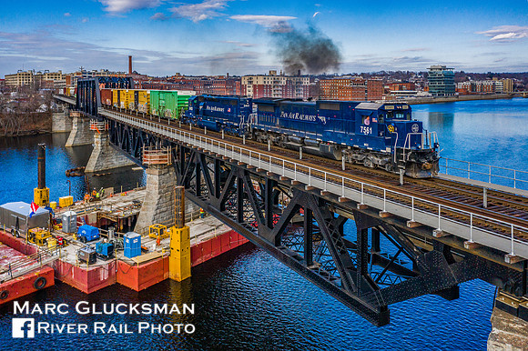 Pan Am POAY, MEC 7561, Merrimack River, Haverhill, Massachusetts