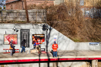 MTA LIRR Movie Shoot, Bayside Station, Queens, New York