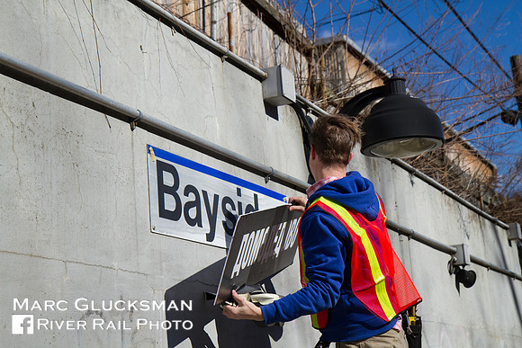 MTA LIRR Movie Shoot, Bayside Station, Queens, New York