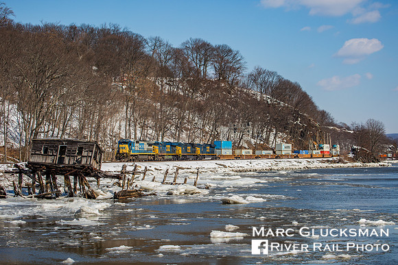 CSX Q156, CSXT 7549, Fort Montgomery, New York