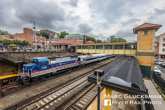 MTA Metro-North Railroad, Geometry Train, MNCW 106 125 DOTX 216, Tuckahoe, New York