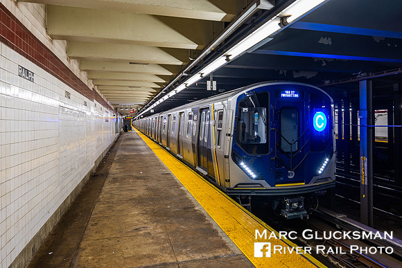 MTA NYCT Subway R211T 4055, Ralph Avenue, Brooklyn, New York
