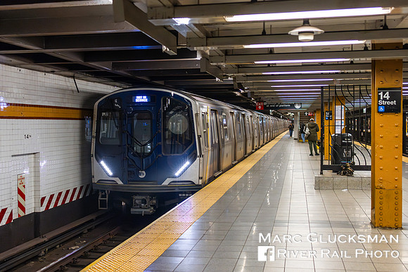 MTA NYCT Subway R211A 4120, 14 Street Station, New York, NY