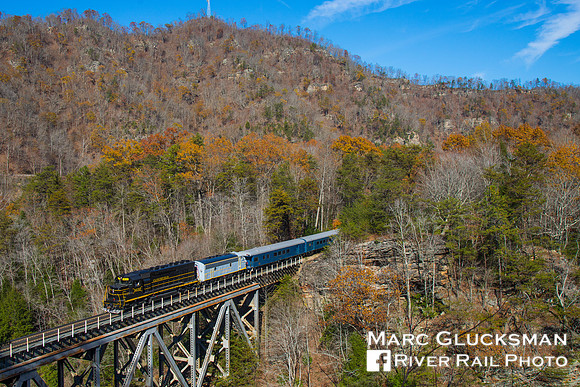 Clinchfield 3432, 2017 CSX Santa Train, Pool Point, Elkhorn City, Kentucky