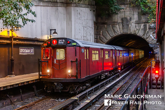 MTA NYCT Subway/NYTM, "Bluebirds and Redbirds" 2023-11, Dyckman Street, New York, NY
