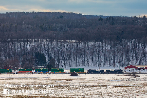 Norfolk Southern Train 205, NS 9682, Arkport, New York