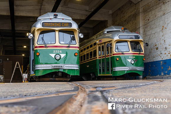 SEPTA SPAX 2324 2326, Callowhill Carhouse Philadelphia, Pennsylvania