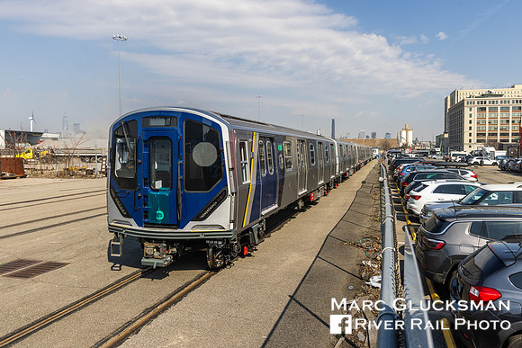 MTA NYCT Subway R211A 4180, NYNJ Rail, South Brooklyn Marine Terminal, Brooklyn, New York