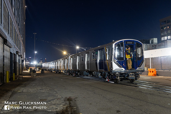 MTA NYCT Subway R-211A Delivery, Brooklyn, New York