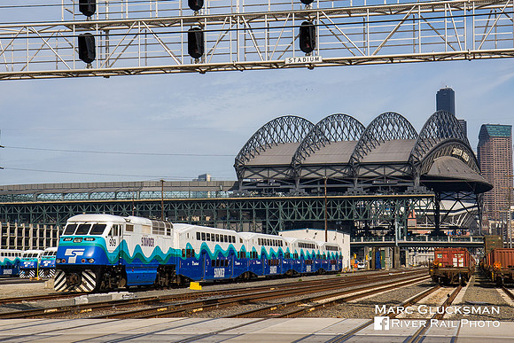 Sounder SDRX 909. Stadium, Seattle, Washington