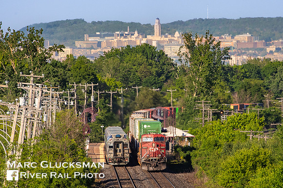 CP 8858, CP Train 112, EXO 3003, EXO Train 25, Point-Claire, Montreal, Quebec