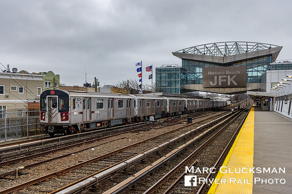MTA NYCT Subway 7645, Howard Beach/JFK Station, Queens, New York