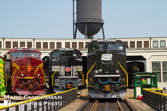 NS 1073 (Penn Central) 1066 (New York Central) 8102 (PRR), Spencer, NC Transportation Museum