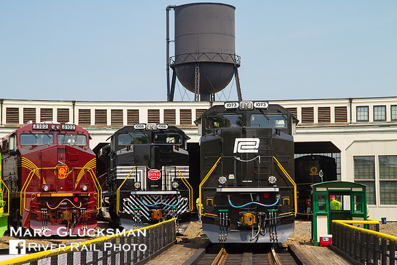 NS 1073 (Penn Central) 1066 (New York Central) 8102 (PRR), Spencer, NC Transportation Museum