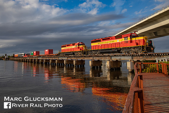 Florida East Coast Railway FEC, Toys For Tots, Stuart, Florida