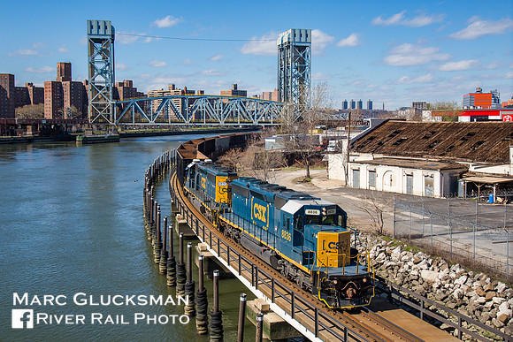CSX B949/Q431, CSXT 8836, Oak Point Link, Bronx, New York